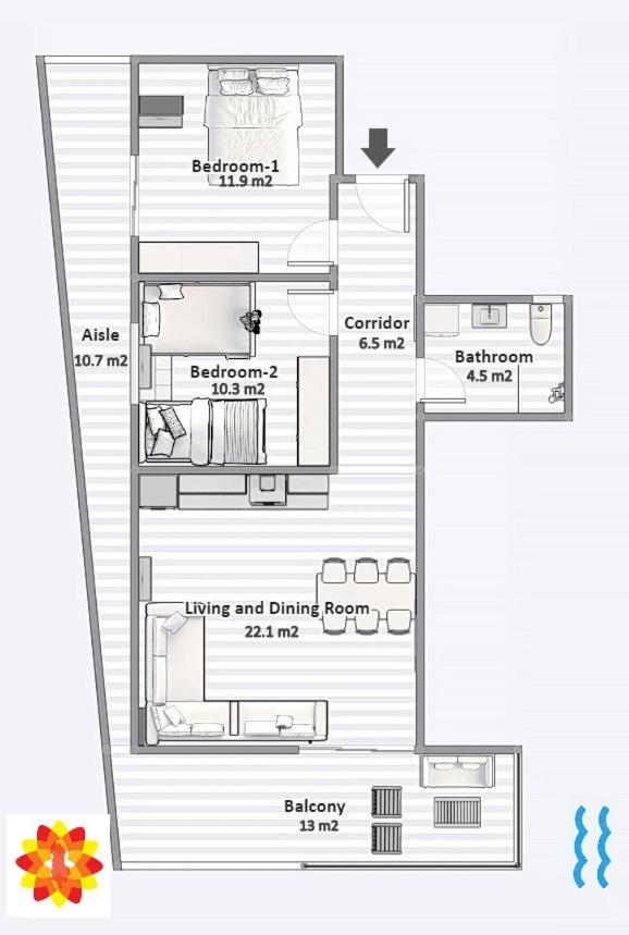 Sea And City View Apartment Sarande Exterior photo